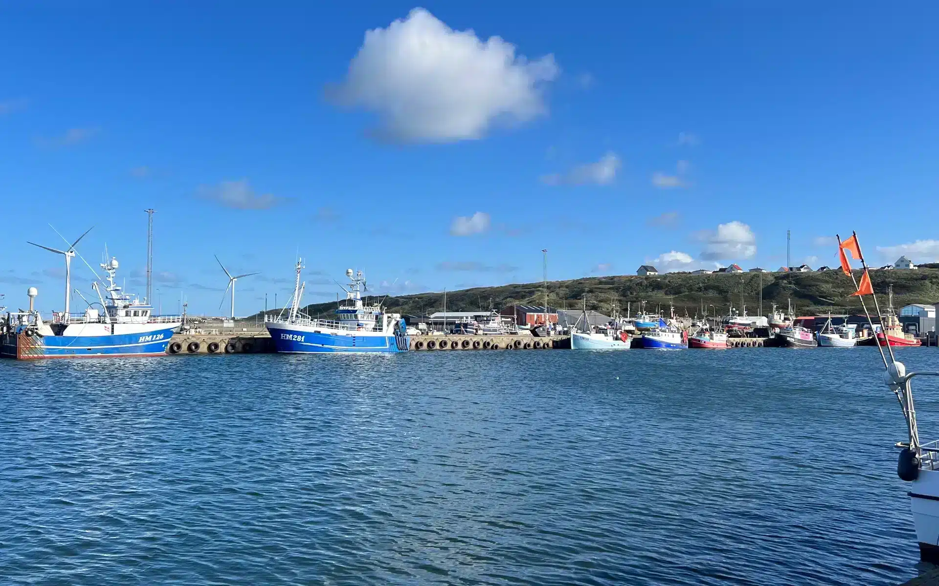 About Seawell, Danish fishery harbor, Handstolm, Fishing vessels, cold water fish