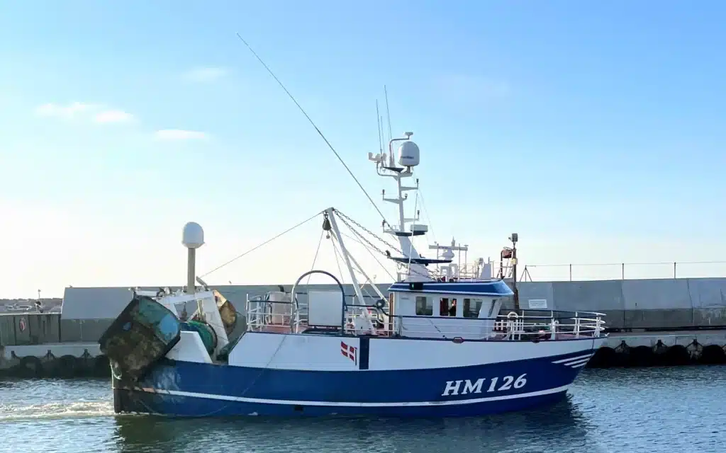 lobster trawler HM 126 Lilleholm ankommer til Hanstholm