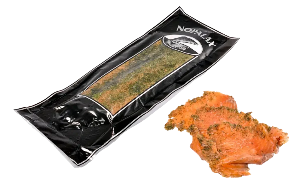 Nopalax Nopalax Nopalax - Smoked and marinated/gravad salmon with dill